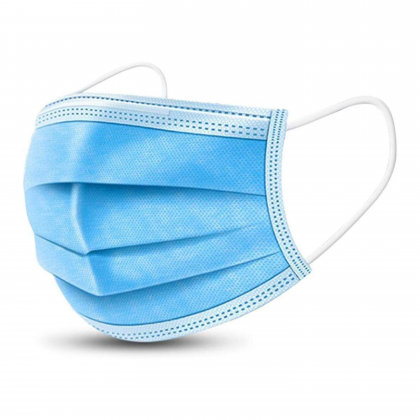 3 Ply, Disposable Surgical Face Mask With Nose Bar - 10 pcs